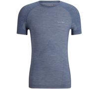 Falke Pour des hommes Wool Tech Light Plaine La laine T-shirt de sport - Bleu