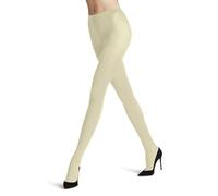 FALKE Prime Rib 60 DEN W Ti semi-opaques fantaisie 1 paire, Collants Femme, Blanc Off-White 2059, L
