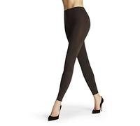 FALKE Pure Matt 100 DEN W LE opaques épais unis 1 paire, Leggings Femme, Gris (Anthracite 3529), S