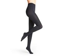 FALKE Pure Matt 100 DEN W TI opaques épais unis 1 paire, Collants Femme, Bleu (Marine 6179) nouveau - écologique, S