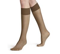 FALKE Pure Matt 20 DEN W Kh transparentes unies 1 paire, Chaussettes longues Femme, Effet peau Sun 4299, 35-38