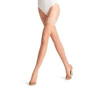 FALKE Pure Matt 20 DEN W STU transparent uni 1 paire, Bas autofixant Femme, Noir (Black 3009), L