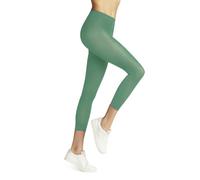 FALKE Pure Matt 50 DEN Capri W Le Semi-Opaques Unis 1 Paire, Leggings Femme, Turquoise Ocean Green 7506, L