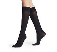 FALKE Pure Matt 50 DEN W KH semi-opaques unies 1 paire, Chaussettes longues Femme, Bleu (Marine 6179) nouveau - écologique, 35-38