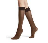 FALKE Pure Matt 50 DEN W Kh semi-opaques unies 1 paire, Chaussettes longues Femme, Marron Cinnamon 5186, 35-38