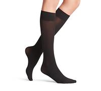 FALKE Pure Matt 50 DEN W KH semi-opaques unies 1 paire, Chaussettes longues Femme, Noir (Black 3009) nouveau - écologique, 35-38
