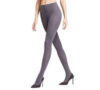FALKE Pure Matt 50 DEN W TI semi-opaques unis 1 paire, Collants Femme, Gris (Platinum 3903), S-M