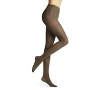 FALKE Pure Matt 50 DEN W Ti semi-opaques unis 1 paire, Collants Femme, Vert Military 7826, S-M