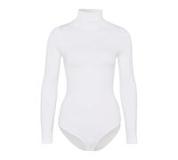 FALKE Rich Cotton W Bo matière douce manches longues 1 pièce, Body Femme, Blanc White 2209, M 40-42