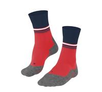 FALKE RU4 Endurance Cool M So fil fonctionnel anti-ampoule 1 paire, Chaussettes de course Homme, Rouge Neon Red 8584 Stripe, 42-43