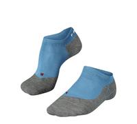 FALKE RU4 Endurance Invisible M In coton anti-ampoule 1 paire, Chaussettes de course Homme, Vert Turquoise 7922, 42-43