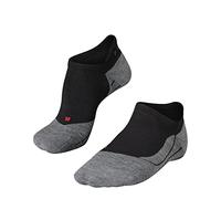 Falke Chaussettes RU4 Endurance Invisible de running, coton anti-ampoule, Noir/Gris, 41-42