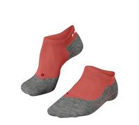 FALKE RU4 Endurance Invisible W In coton anti-ampoule 1 paire, Chaussettes de course Femme, Orange Coral 8017, 37-38