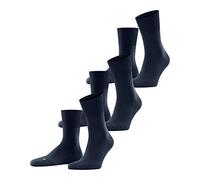 FALKE Run Multipack U So coton unies lot de 3 paires, Chaussettes Mixte, Bleu Marine 6120, 42-43