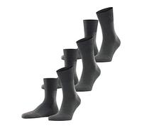 FALKE Run Multipack U So coton unies lot de 3 paires, Chaussettes Mixte, Gris Dark Grey 3970, 39-41