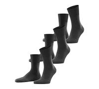 FALKE Run Multipack U So coton unies lot de 3 paires, Chaussettes Mixte, Gris Dark Grey 3970, 44-45