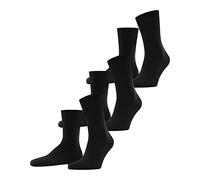 FALKE Run Multipack U So coton unies lot de 3 paires, Chaussettes Mixte, Noir Black 3000, 39-41