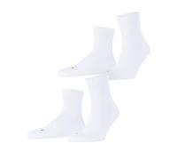 FALKE Run Multipack U Sso coton unies lot de 2 paires, Chaussettes Mixte, Blanc White 2000, 39-41