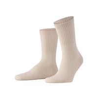 FALKE Run Rib Crew U So Paire de chaussettes unisexes en coton uni Beige crème 4011 44-45