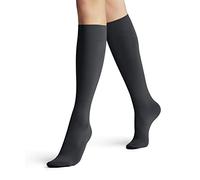 FALKE Seidenglatt 40 DEN W Kh semi-opaques unies 1 paire, Chaussettes longues Femme, Gris Graphite 3146, 35-38