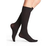 FALKE Seidenglatt 40 DEN W Kh semi-opaques unies 1 paire, Chaussettes longues Femme, Noir Black 3009, 35-38