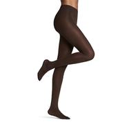 FALKE Seidenglatt 40 DEN W Ti semi-opaques unis 1 paire, Collants Femme, Marron Brenda 5179, S