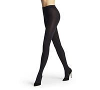 FALKE Seidenglatt 80 DEN W Ti opaques épais fantaisie 1 paire, Collants Femme, Bleu Marine 6179, S-M