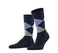 FALKE Sensitive Argyle M So coton non-comprimantes 1 paire, Chaussettes Homme, Bleu Midnight 6414, 47-50