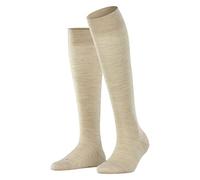 FALKE Sensitive Berlin, Chaussettes Femme, Laine Coton, Beige (Linn Melange 4549), 39-42 (1 Paire)
