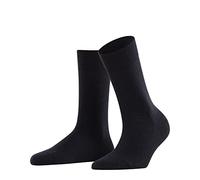 FALKE Sensitive Berlin, Chaussettes Femme, Laine Coton, Bleu (Dark Navy 6379), 39-42 (1 Paire)