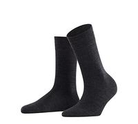 FALKE Sensitive Berlin, Chaussettes Femme, Laine Coton, Gris (Anthracite Melange 3089), 35-38 (1 Paire)