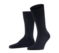 FALKE Sensitive Berlin, Chaussettes Homme, Laine Coton, Bleu (Dark Navy 6370), 39-42 (1 Paire)