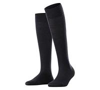 FALKE Sensitive Berlin W KH laine coton non-comprimantes 1 paire, Chaussettes longues Femme, Bleu (Dark Navy 6370) nouveau - écologique, 35-38