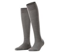 FALKE Sensitive Berlin W KH laine coton non-comprimantes 1 paire, Chaussettes longues Femme, Gris (Light Grey Melange 3830) nouveau - écologique, 35-38