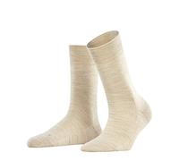 FALKE Sensitive Berlin W SO laine coton non-comprimantes 1 paire, Chaussettes Femme, Beige (Linen Melange 4541) nouveau - écologique, 39-42