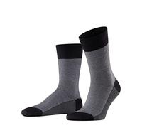 FALKE Sensitive Herringbone M So laine non-comprimantes 1 paire, Chaussettes Homme, Noir Black 3000, 43-44