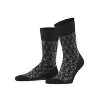 FALKE Sensitive Indian Tie Pattern M SO coton viscose non-comprimantes 1 paire, Chaussettes Homme, Noir (Black 3000), 45-46