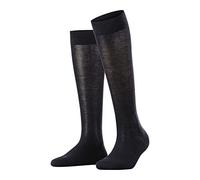 FALKE Sensitive London W KH coton non-comprimantes 1 paire, Chaussettes longues Femme, Bleu (Dark Navy 6370) nouveau - écologique, 35-38