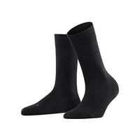 FALKE Sensitive London W SO coton non-comprimantes 1 paire, Chaussettes Femme, Gris (Anthracite Melange 3080) nouveau - écologique, 35-38