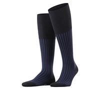 FALKE Shadow M Kh coton fantaisie 1 paire, Chaussettes longues Homme, Bleu Lupine 6360, 43-44
