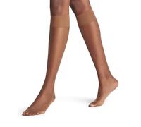 FALKE Shelina 12 DEN W KH ultra-transparentes unies 1 paire, Chaussettes longues Femme, Marron (Hazel 5187), 39-42