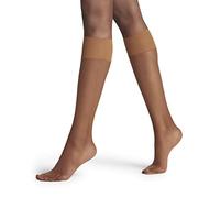 FALKE Shelina 12 DEN W KH ultra-transparentes unies 1 paire, Chaussettes longues Femme, Marron (Noisette 5109), 35-38