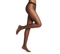 FALKE Shelina 12 DEN W Ti ultra-transparents unis 1 paire, Collants Femme, Marron Brenda 5179, M
