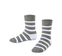 FALKE Simple Stripes K Hp coton picots sur la semelle 1 paire, Chaussettes Chaussons Mixte enfant, Gris Light Heather 3223, 23/26 EU
