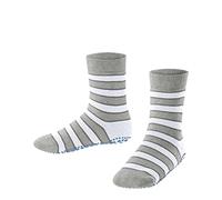 FALKE Simple Stripes K Hp coton picots sur la semelle 1 paire, Chaussettes Chaussons Mixte enfant, Gris Storm Grey 3820, 35/38 EU