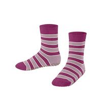 FALKE Simple Stripes K Hp coton picots sur la semelle 1 paire, Chaussettes Chaussons Mixte enfant, Rose Gloss 8550, 31/34 EU