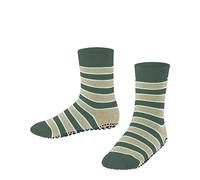 FALKE Simple Stripes K HP coton picots sur la semelle 1 paire, Chaussettes Chaussons Mixte enfant, Vert (Dark Jade 7248) nouveau - écologique, 35-38