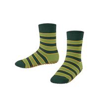 FALKE Simple Stripes K Hp coton picots sur la semelle 1 paire, Chaussettes Chaussons Mixte enfant, Vert Emerald 7950, 31/34 EU