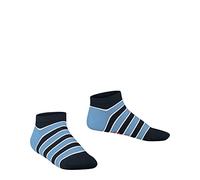 FALKE Simple Stripes K Sn coton fantaisie 1 paire, Chaussettes basses Mixte enfant, Bleu Marine 6120, 35-38