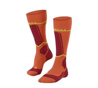 FALKE SK Energizing Wool M Kh respirantes avec contention 1 paire, Chaussettes de ski Homme, Orange Flash 8036 - Tour de mollet W2, 39-42 W2